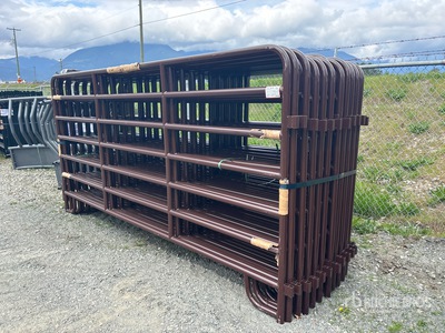 Quantity of (21) 2026 BYT MRSDRP12 12 ft 7 Rail Ranch Livestock Panel (Unused)