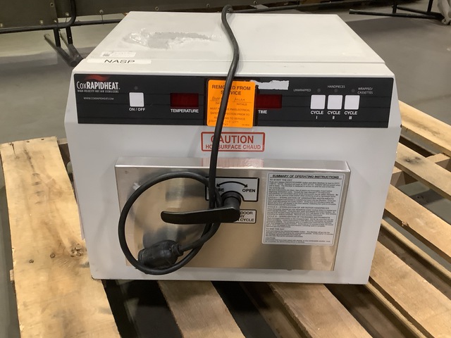 COX Rapid Heat 6000 Heat Transfer Sterilizer COX Rapid Heat 6000 Heat Transfer Sterilizer