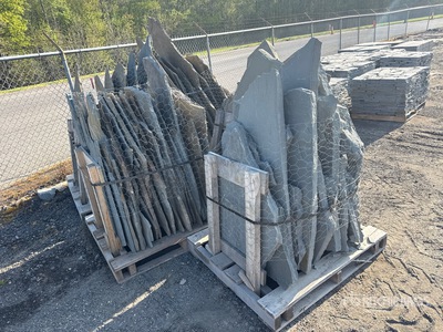 Quantity of (5) Pallets of Standup/Irregular Flagstone Piedra