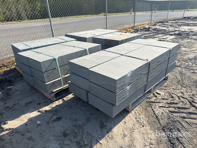 Quantity of (5) Pallets of 6 in Thermal Bluestone Steps