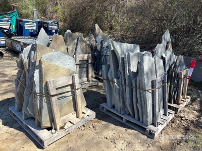 Quantity of (5) Pallets of Standup/Irregular Flagstone Stone