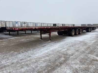 2007 Doepker 32 ft Super B-Train Lead Flatbed Trailer