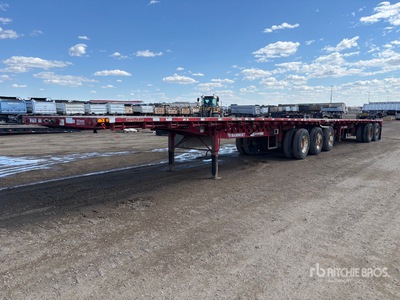 2008 Doepker DSL 50 32 ft Super B-Train Lead Flatbed Trailer