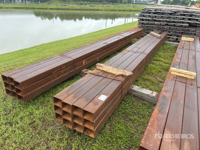 Quantity of (12) 5 x 4 x 11GA 18 ft along Rectangle Tube Divers - Métaux