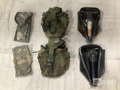 (24) Entrenching Tools, (120) Mag Pouches & Assorted Items