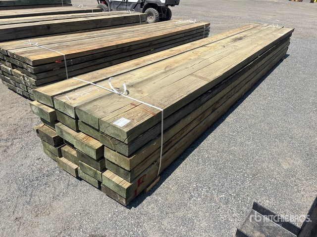 Quantity of 4 in x 10 in x 20 ft Surplus Pressure Treated Lumber ...