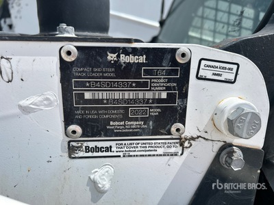2022 Bobcat T64 Compact Track Loader