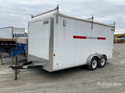 2016 Carmate CM176CC-HD 16 ft T/A Enclosed Trailer