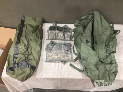 (52) Ammunition Bandoleers, (28) Duffel Bags & (24) Clothing Bags