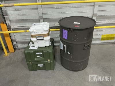 (15) Assorted Storage Cases & (1) Storage Drum