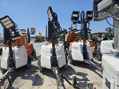 Quantity of (10) Mobile Light Plants and Trailer Mounted Message Boards