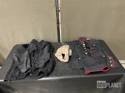 (15) Men’s Coats, (30) Helmet Covers, (14) Cold Weather Shirts & Assorted Items