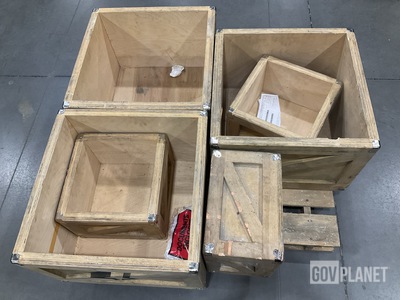 (6) Assorted Wooden Crates
