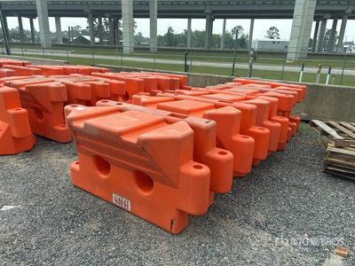 Quantity of (10) 36 in Water Fill Barrier