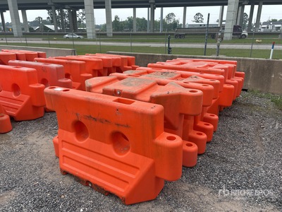 Quantity of (10) 36 in Water Fill Barrier