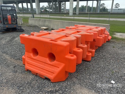 Quantity of (10) 36 in Water Fill Barrier