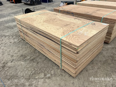 Quantity of (60) 1/2 in 4x8 CSP/DFP Plywood (Unused)
