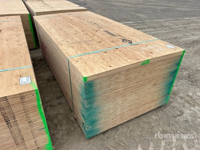 Quantity of (50) 4 ft x 8 ft 5/8 in 4x8 CSP/DFP Plywood (Unused)