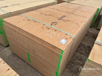 Quantity of (50) 4 ft x 8 ft 5/8 in 4x8 CSP/DFP Plywood (Unused)