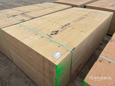 Quantity of (50) 4 ft x 8 ft 5/8 in 4x8 CSP/DFP Plywood (Unused)