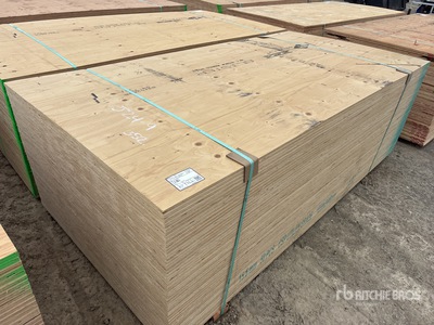 Quantity of (50) 4 ft x 8 ft 5/8 in 4x8 CSP/DFP Plywood (Unused)