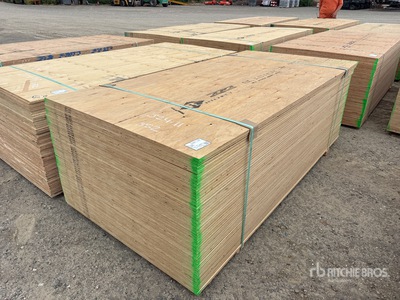 Quantity of (50) 4 ft x 8 ft 5/8 in 4x8 CSP/DFP Plywood (Unused)