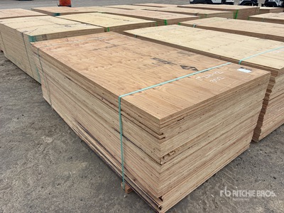 Quantity of (50) 4 ft x 8 ft 5/8 in 4x8 CSP/DFP Plywood (Unused)