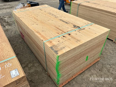 Quantity of (40) 4 ft x 8 ft 3/4 in 4x8 CSP/DFP Plywood (Unused)