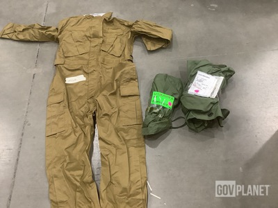 (35) Duffel Bags, (2) Pairs of Fuel Handler Coveralls & Assorted Items