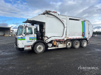 2011 Autocar Xpeditor WX 8x4 Front Loader Waste Collection Truck
