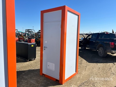 Jobsite 44 in x 44 in 1 Person Skid-Mounted Portable Toilet (Unused)