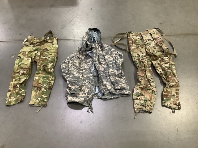 (18) Pairs of Cold Weather Trousers, (11) Cold Weather Parkas & Assorted Items
