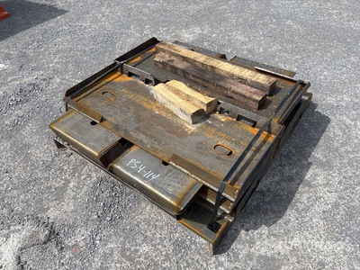 Quantity of (10) 2025 Kit Containers QT-F-BLANK 46 in Skid Steer Attachment Mounting Plate
