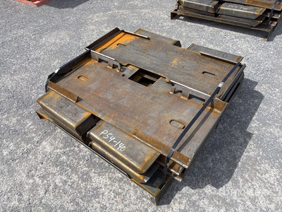 Quantity of (10) 2025 Kit Containers QT-F-BLANK 46 in Skid Steer Attachment Mounting Plate