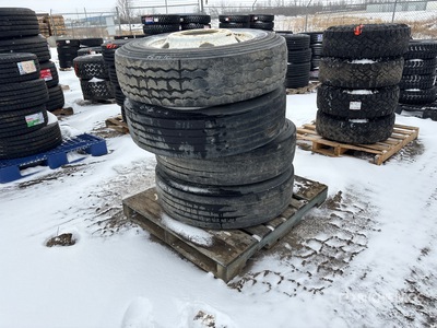 Quantity of (4) 295/75R22.5 Tyres
