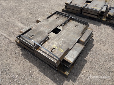 Quantity of (10) 2025 Kit Containers QT-F-BLANK Skid Steer Attachment Mounting Plate