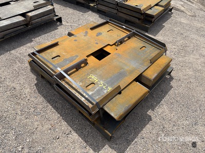 Quantity of (10) 2025 Kit Containers QT-F-BLANK Skid Steer Attachment Mounting Plate