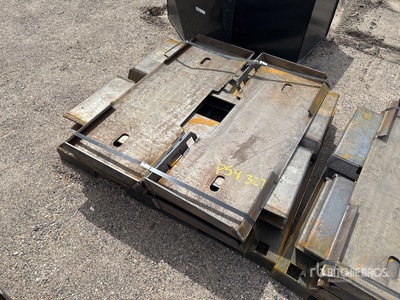 Quantity of (10) 2025 Kit Containers QT-F-BLANK Skid Steer Attachment Mounting Plate