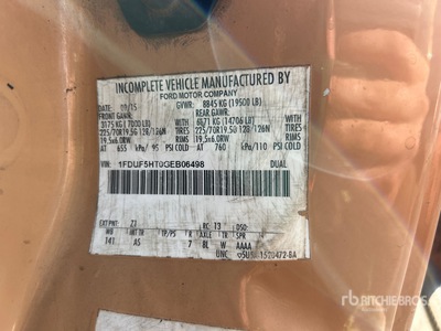 2016 Ford F-550 XL 4x4 Dump Truck