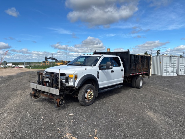 2019 Ford F-550 XLT 4x4 Crew Cab Hi-Rail Flatbed Truck