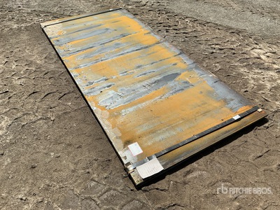 Quantity of (2) 2025 Kit Containers 108 in x 48 in 3/4 In. Steel Plates