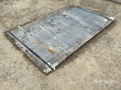 Quantity of (2) 2025 Kit Containers 97 in x 60 in 3/4 In. Steel Plates