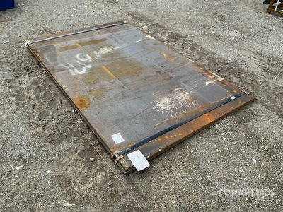 Quantity of (2) 2025 Kit Containers 60 in x 97 in (0.75 in Thick) Steel Plates
