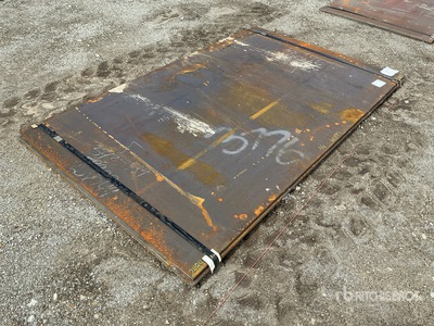 Quantity of (2) 2025 Kit Containers 97 in x 60 in 3/4 In. Steel Plates