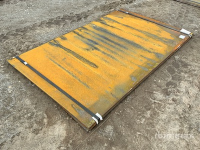 Quantity of (2) 2025 Kit Containers 96 in x 60 in 3/4 In. Steel Plates