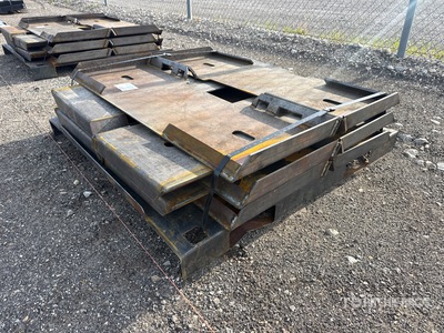 Quantity of (10) Pallets of 2025 Kit Containers QT-F-BLANK 45.25 in Płyta montażowa osprzętu do miniładowarek (Unused)