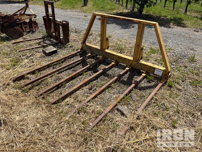 84 in Brush Rake Front Loader Attachment