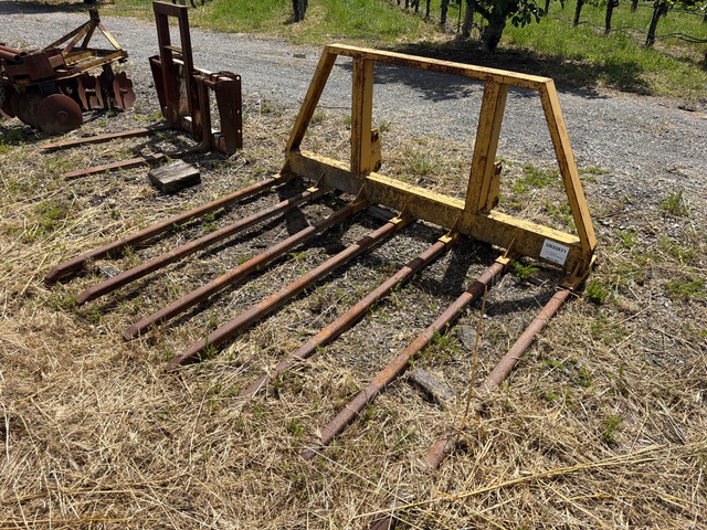 84 in Brush Rake Front Loader Attachment
