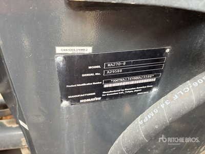 2022 Komatsu WA270-8 Wheel Loader