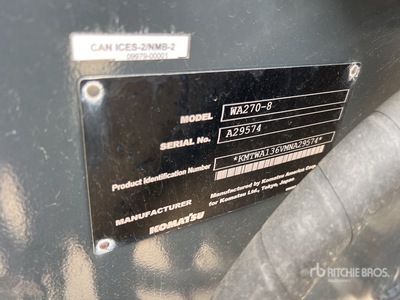 2022 Komatsu WA270-8 Wiellader